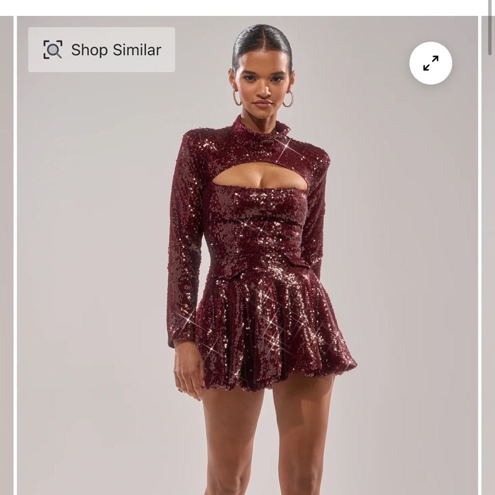 AKIRA IM YOUR FAVORITE SEQUIN MINI DRESS Size 1X1X